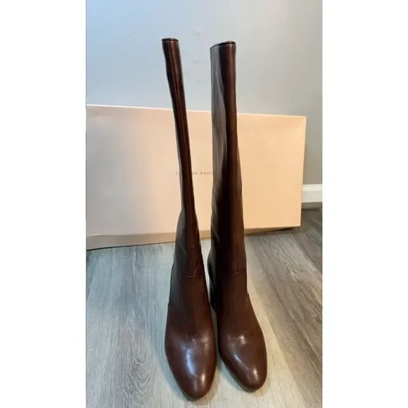 Loeffler Randall Goldy Espresso Tall Boot Size 8.5 $695 - Picture 10 of 13